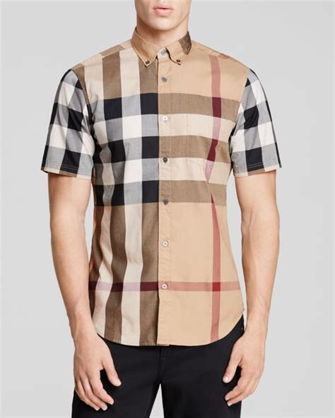 burberry brit fred short sleeve slim fit button down shirt|Burberry Fred Short Sleeve Slim Fit Button.